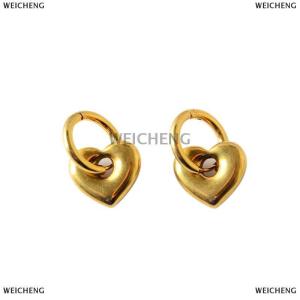 [COD] WEICHENG Punk Dangle Earrings Unique Detachable Stainless Steel Chunky Star Heart Hoop Earrings For Women Men Statement Jewelry