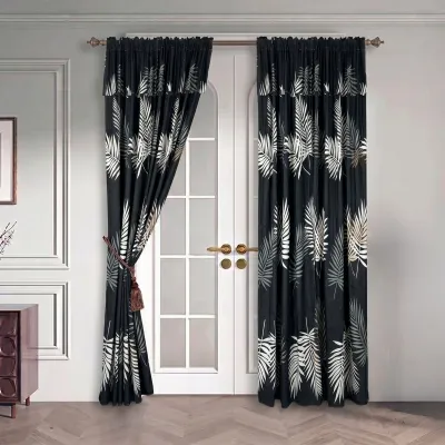 Gorden Pintu Serut Minimalis Bahan Poliester Premium Elegan Ukuran 100cmx200cm