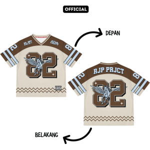 KHF | Jersey Vintage Number 96 Wanita Laki-Laki Cewek Futsal Bahan Dryfit Brazil Milano Full Printing Oversize Casual Rugby Retro Streetwear Hockey Retro NFL Bola Olahraga Boxyfit Pakaian