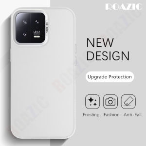Roazic vỏ điện thoại cho Xiaomi 13/13 Pro/13 Ultra/13t/13t Pro 5g Kim Loại Aurora da vỏ sang trọng đầy màu sắc Silicone chống sốc bảo vệ bọc hoàn toàn chống vân tay