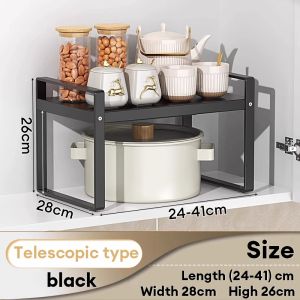 Kuga Expandable microwave rack multi-purpose countertop rack kitchen rack household spice rack
