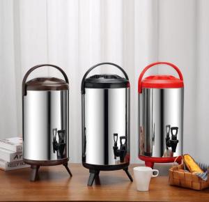 Milk Tea Thermos Bucket Stainless Steel Tea Bucket Water Jug 6L 8L 10L 12L