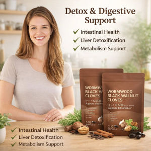 Detox and Promote Digestion with Black Walnut and Mugwort Support for Wellness and Nutritional Balance