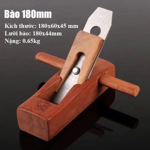 Bào Gỗ Cầm Tay Gỗ Đỏ INDO Cao Cấp Máy Bào Tay Mini 180mm 280mm Lưỡi Thép Gió Sắc Bén