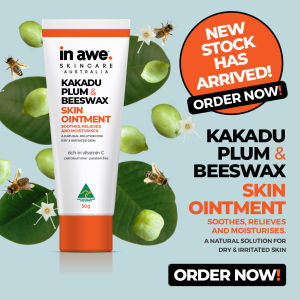 Superior Natural Alternative to Papaw - Australian Kakadu Plum Skin Ointment (50g) for Sensitive Dry Itchy Cracked Skin | Non-Stinging