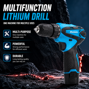 German Technology Cordless Drill Electric Screwdriver Li-ion Pistol Drill