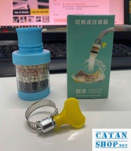 Đầu Lọc Nước Gắn Trực Tiếp Vòi Lọc 6 Tầng Hình Trụ Lọc Cặn Bẩn Cho Bồn Rửa Nhà Bếp Nhà Tắm Tiện Dụng GD867-LocVN-Tru