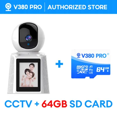 V380 PRO Q28 Cctv Camera 4.3in LCD Display Connect Cellphone Indoor Baby Monitor Camera And Audio Wireless With Speaker Smart Video Calling IP Security Camera HD 1080P Full Color Night Vision Indoor Baby CCTV Monitor