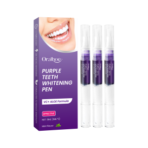 new Purple Teeth Whitening Pen - Deep Clean Stubborn Stains Fresh Breath Portable Daily Oral Care Enamel-Safe Formula Free Shipping