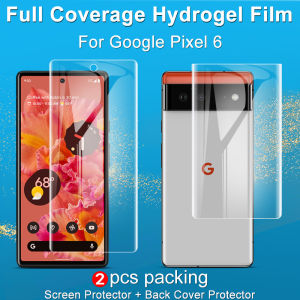 Google Pixel 6 Pro / Pixel 6 - Imak Hydrofilm II Front & Back Protector Screen Ultra Clear Full Face Adhesive Anti Fingerprint Scratch Resistant Shock Impact Gaming Protection Matte Quality Proof