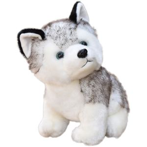 GAN62 Soft Puppy Simulation Husky Realistic 20/25/30cm Stuffed Animals Husky Dog Plush Toys Stuffed Doll Plush Husky Dolls Dog Plush Toys