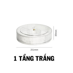 Khay Đựng Mứt Tết Bánh Kẹo Tết Sang Trọng Xoay 360 Độ Phong Cách Bắc Âu 2024