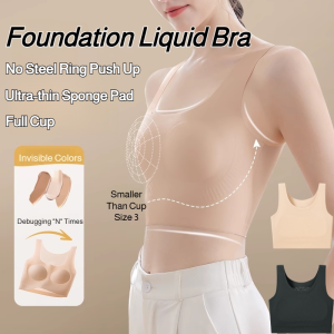 【Big Breasts Look Small】Seamless Invisible Bra No Steel Ring Push Up Bra Adjustable Anti-Sagging Bra Large Size Breasts Breathable Underwear Full Cup