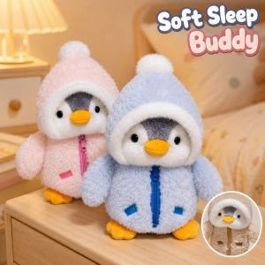 Happy Everyday.you Penguin Plush Toy Soft Stuffed Animal Doll PP Cotton Baby Sleep Pillow Kids Birthday Gift
