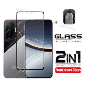 POCO F7 2 in 1 Screen Protector+ Protector Full Cover Full Glue Xiaomi POCOF7 Tempered Glass Film Protection With Camera Flim Protection