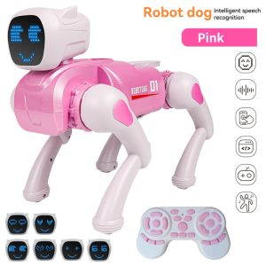 DIVATEN Voice Command Smart Robot Dog Remote Control Programmable Remote Control Robot Toy Smart Singing And Dancing Programmable Robot Toy For Kids