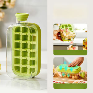 Two-In-One Ice Cube Mold Portable Ice Ball Maker Bottle Makes Ice Water Kettle Beverage Coolers Use for Home Party Beer Juice