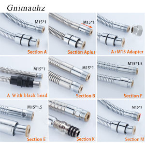 Stainless steel chrome surface pull out shower pipebath basin kitchen drain faucet special hose