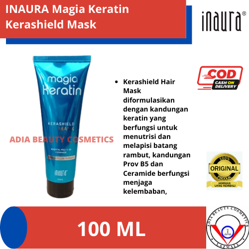 INAURA Magia Keratin Kerashield Hair Mask 100 ML | Lazada Indonesia