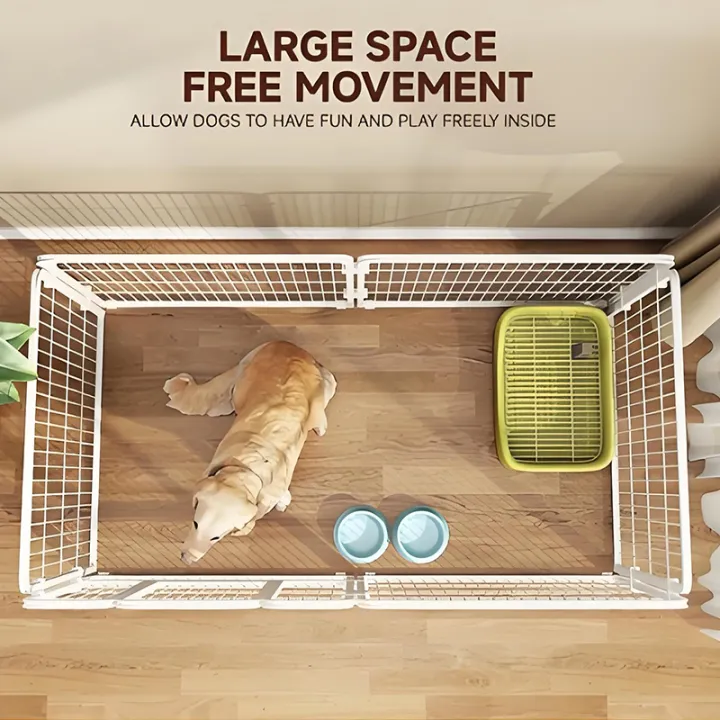 Greenpets%20Indoor%20Dog%20Playpen%20Easy%20Assemble%20Pen%20Fence%20Dog%20Cage%20with%20isolation%20door%20anti-collision%20door%20lock%20Bakod%20na%20Panulat%20-%20Image%203