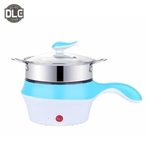 Double Layer Stainless Steel Steamer Mini Electric Pot Pan Cooker 18cm
