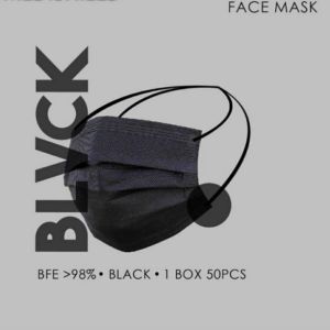 FACE MASK HEADLOOP FOR HIJAB WOMEN 3 LAYER PINK BLACK DENIM BLUE COLOUR - FACE MASK YANG HIJAB 50pcs box