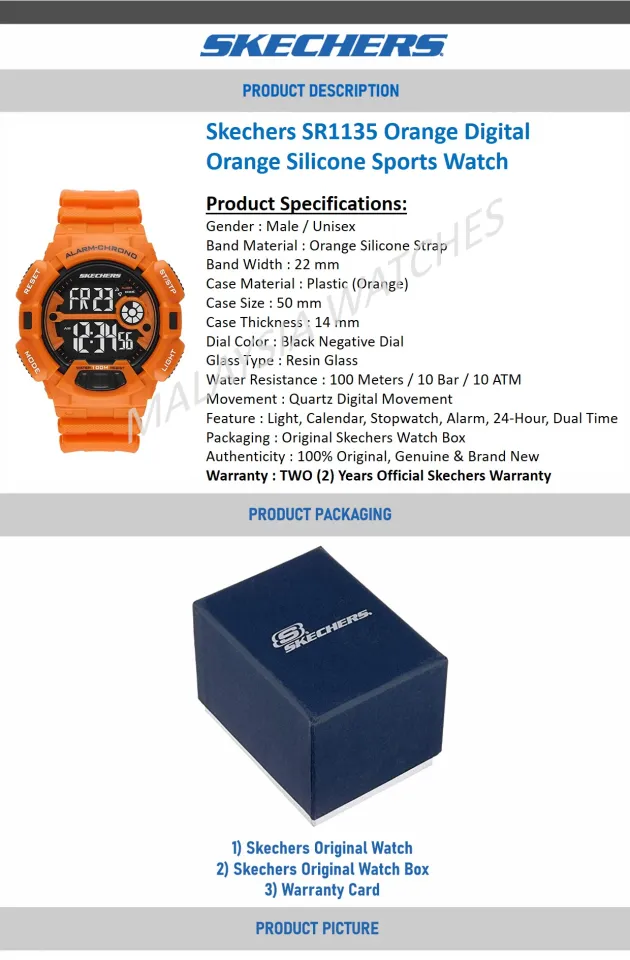 Skechers discount watch manual