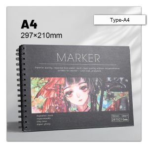 16K/A4 Thickened Sketchbook Student Art Painting Drawing Paper Sheets Marker Book NoteBook Water Color School Stationery