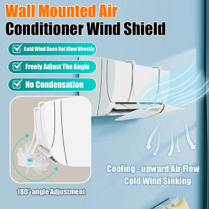 💕 Anti-Direct Blowing💕Wall-Mounted Air Conditioner Wind Shield Anti-Direct Blowing Air Outlet Baffle Wall-Mounted Universal Windproof Air Conditioner Hanging Wind Shield Air Conditioner Cover壁挂式空调挡风板