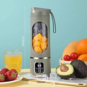 450ml Portable Juicer USB Large Capacity Digital Display Crushed Ice Household Charging Juice Cup