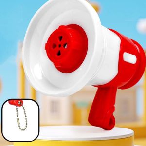 Mini Recorder Keychain Loud Speaker Handheld Childrens Gift with Key Chain Portable Outdoor Loudspeaker