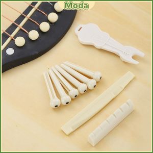 Moda Guitar Saddle and Slotted Nut for 6 Strings Acoustic Guitar Parts Accessory Set
