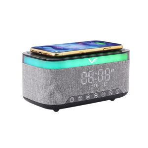 VINNFIER NEO AIR 5C Wireless Quick Charger Bluetooth Speaker w Alarm & Clock Function