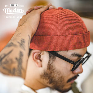 Maden brand men and women tooling cap French retro classic World War II sailor cap wash water solid color melon cap capless cap art literary petty youth cap