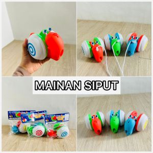 Mainan Siput Tarik Goyang Berjalan Musik Lampu / Mainan Anak Tarik Siput