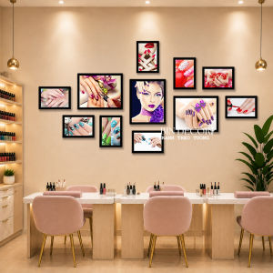 (ẢNH THẬT) Khung ảnh treo tường nail xinh trang trí decor tiệm nail có đinh TT69