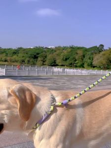 150cm Adjustable Pet Walking Training Leash Wear-resistant Reflective Leads Rope For Medium Large Dogs