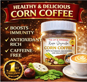 CORN COFFEE KAPE ORGANIKO 4 IN 1 - MALUNGGAY GUYABNO MANGOSTEEN - ANTI CANCER ANTI DIABETES ANTI HIGHBLOOD AND MANY MORE
