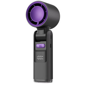 Panasony K801 handheld fan 4000mAh Battery Digital Display mini fan foldable High-speed 100 speed adjust portable electric fan Suitable for outdoor commuting sports