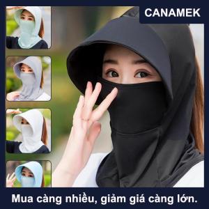 【CANAMEK】 Mùa hè băng lụa mũ cho phụ nữ Sun hat với Breathable Suncreen ngoài trời đi xe đạp bãi biển Cap Visor rộng vành chống UV sunhat