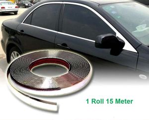 List Lis Chrome Krom Mobil Moulding Trim Body Eksterior 30mm x 15M