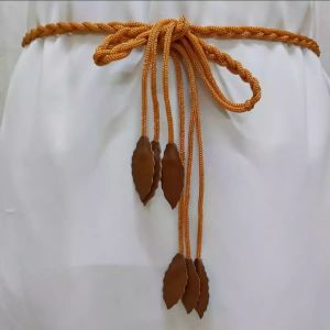 ikat pinggang wanita / ikat pinggang kepang / belt / tali pinggang daun
