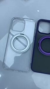 Applicable iphone Mobile Phone Case Apple Mobile Phone Case Magnetic Stand Apple 16 Mobile Phone Case Rotating Magnetic High-end Feel