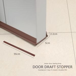 HCCM 96cm Soundproof Flexible Door Bottom Sealing Strip Dustproof Windproof Sealer Stopper Door Tools