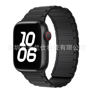 Suitable for Watch678910 Silicone magnetic replacement S12 Contrast Color iwatch11 Workwear watch strap