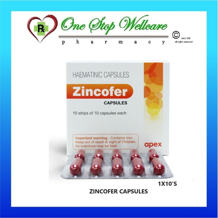 ZINCOFER CAPSULES 1X10'S 1 STRIP | Lazada