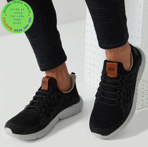 GIÀY THỂ THAO SKECHERS GOWALK GOGA MAX RELAXED FIT CHO NAM MÀU ĐEN