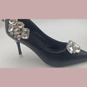 [Free Shipping] High-Heeled Shoe Accessories Crystal Shoe Flower For Shoe Toe Decoration Detachable Shoe Buckle Versatile DIY Bridal Shoe Decoration Buckle
