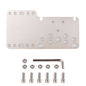 Racing game simulator handbrake gear shift adapter plate multi-port design compatible with joystick and handbrake