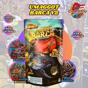 🇸🇬 GoBetta UMAGGOT BARCA V2 30g RED YELLOW XTRA CRICKET | 2x More Effective Channa Fish Food | Enhances Color & Flower Bloom | Premium Organic Feed | Boosts Growth & Vibrancy | Ready Stock in SG | Trusted SG Seller | Fast Delivery | 100% Authentic